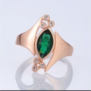 NWT Marquise Cut Elvish Cubic Zirconia Ring Sz 6